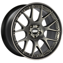 Load image into Gallery viewer, BBS CH-RII 21x9 5x108 ET45 PFS Platinum Center Black Rim SS Rim Protector Wheel w/Motorsport Etching