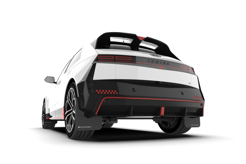 Rally Armor 2025+ Hyundai Ioniq 5 N Black Mud Flap w/ White Logo