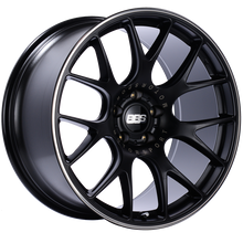 Load image into Gallery viewer, BBS CH-R 20x10.5 5x112 ET25 Satin Black Polished Rim Protector Wheel -82mm PFS/Clip Required