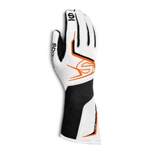 Load image into Gallery viewer, Sparco Gloves Tide K 11 WHT/BLK/ORG