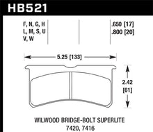 Load image into Gallery viewer, Hawk Wilwood Superlite 4/6 Forged Thin Race DTC-70 Brake Pads