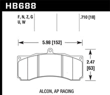 Load image into Gallery viewer, Hawk Alcon / AP Racing / Baer HP Plus Street Brake Pads