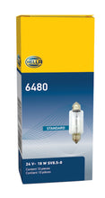 Load image into Gallery viewer, Hella Bulb 6480 24V 18W SV8.5-8 T4.625 15x43mm