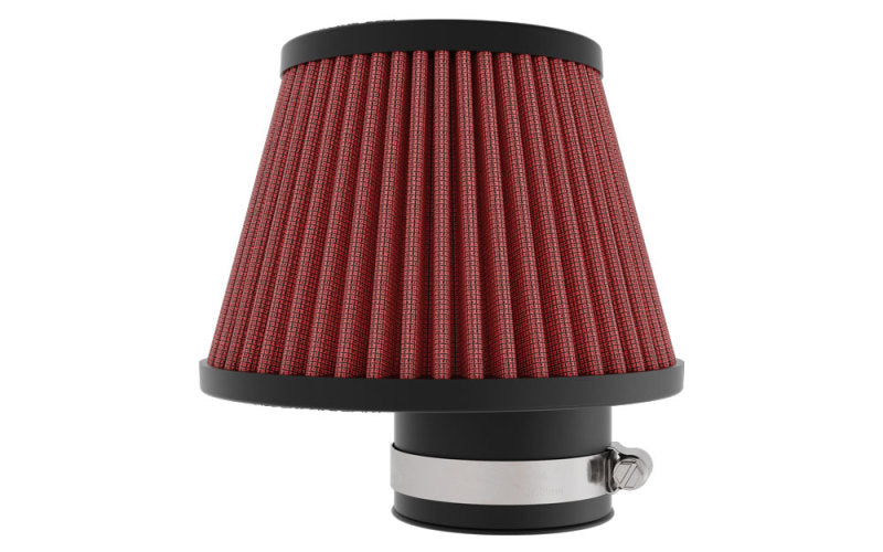 K&N Universal Clamp-on Air Filter 2in Flange ID 5-3/16in Base 3-1/2in Top 3-11/16in Height w/ Vent