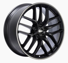 Load image into Gallery viewer, BBS CC-R 20x8 5x112 ET27 Satin Black Polished Rim Protector Wheel -82mm PFS/Clip Required