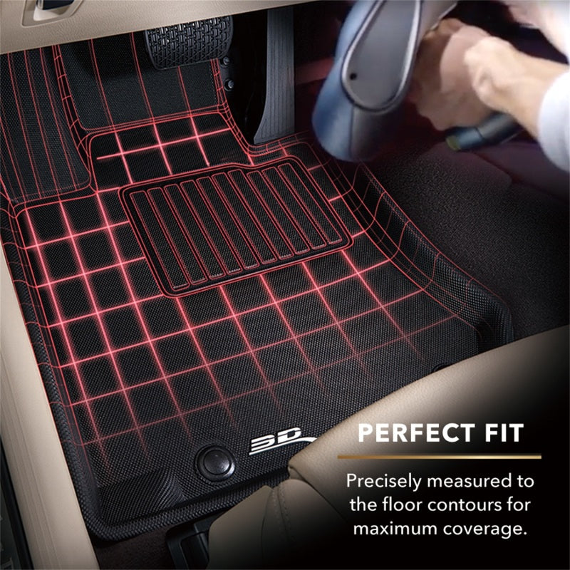 3D MAXpider 2022 Tesla Model X Kagu 2nd Row Floormats - Black