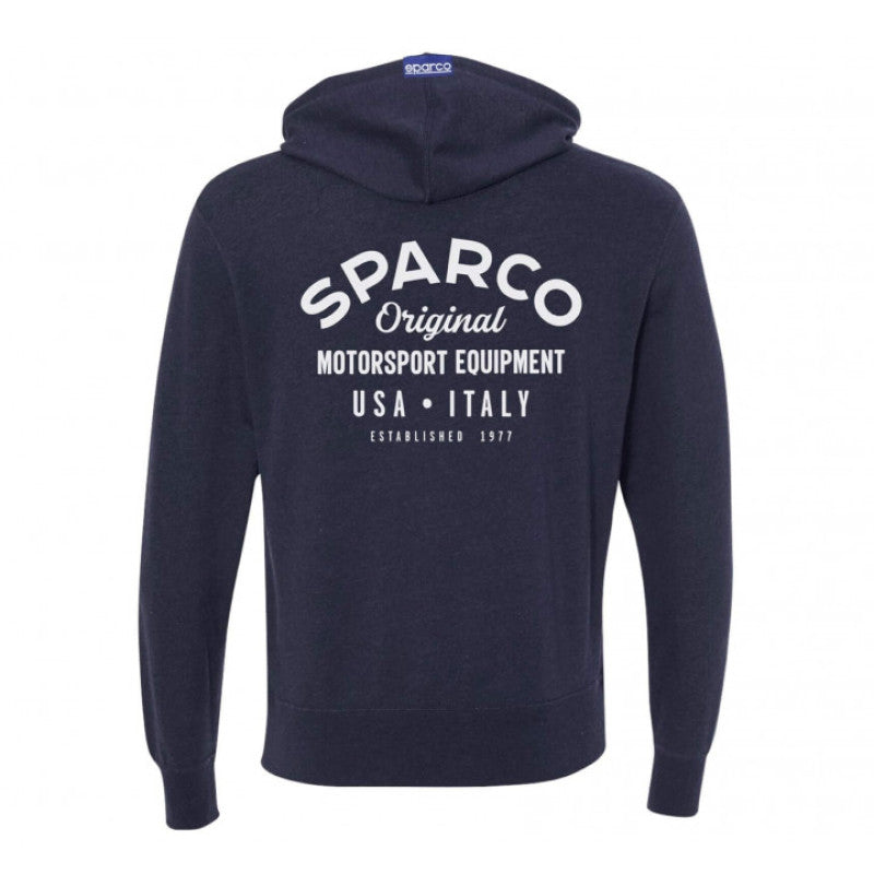 Sparco Sweatshirt ZIP Garage NVY - Large