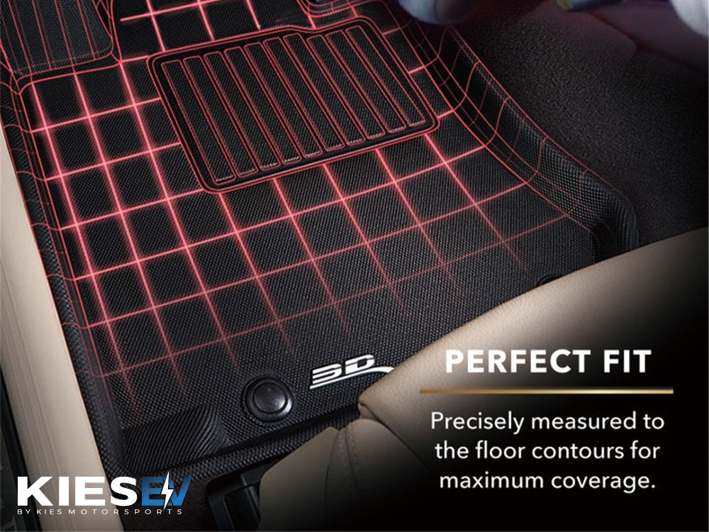 3D MAXpider 19-21 Audi E-Tron Kagu 2nd Row Floormats - Black