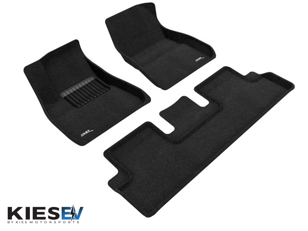 3D MAXpider 2018-2019 Tesla Model 3 Elegant 1st & 2nd Row Floormats - Black