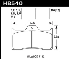 Load image into Gallery viewer, Hawk DTC-80 Wilwood 7112 12mm Race Brake Pads