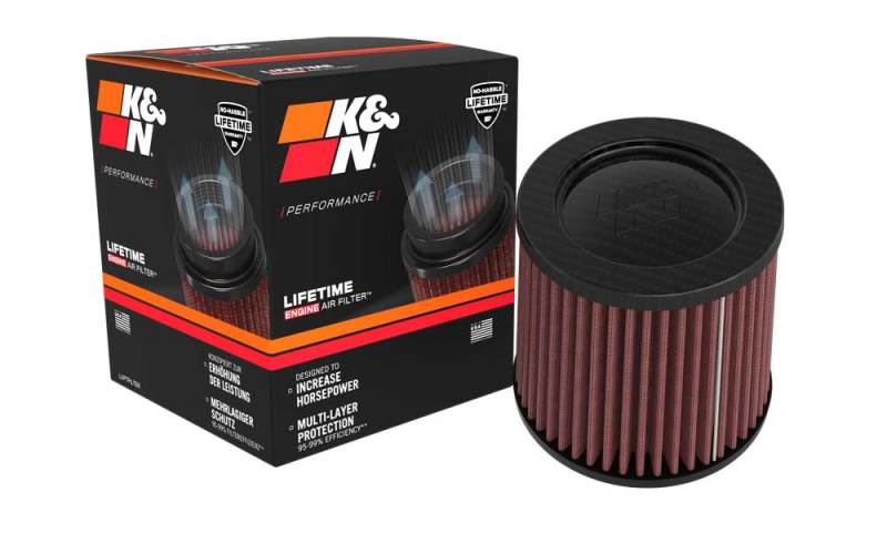 K&N Round Tapered Universal Air Filter 2.75in Flange 5.063in Base 4.5in Top 5in Height