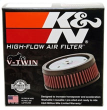 Load image into Gallery viewer, K&amp;N 4in ID / 5.25in OD / 2in H Custom Assembly Filter designed to fit Harley-Davidson Motorcycles