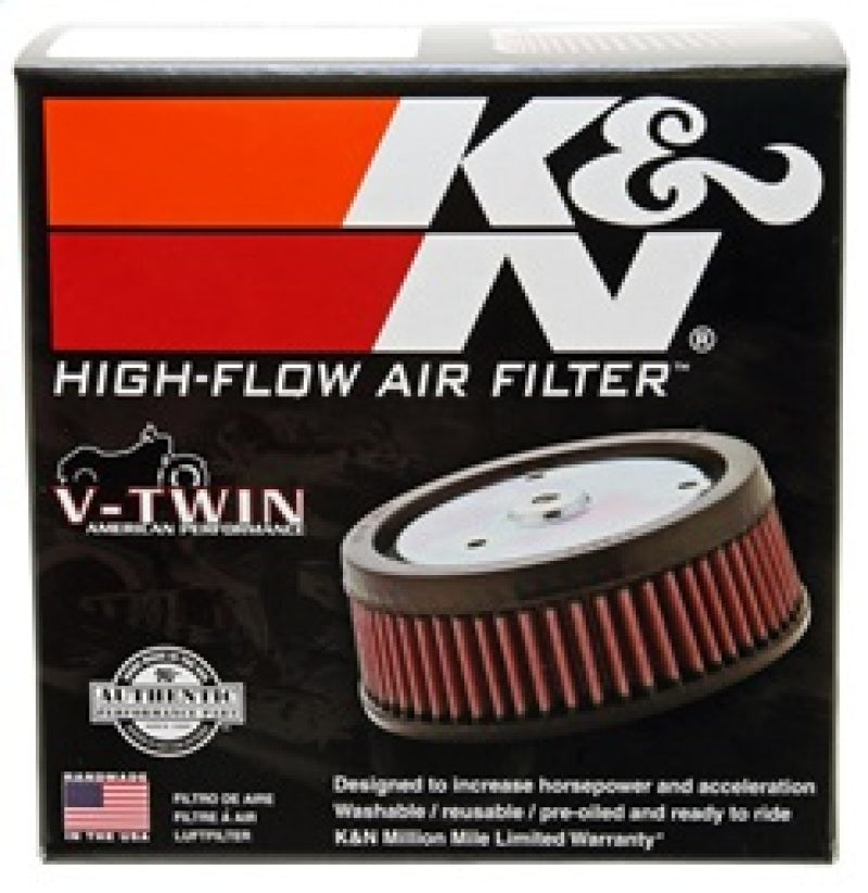 K&N 4in ID / 5.5in OD / 2in H Custom Assembly Filter designed to fit Harley-Davidson Motorcycle