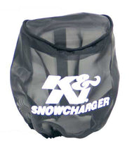 Load image into Gallery viewer, K&amp;N Snowcharger Air FIlter Wrap Round Tapered Black - 4.5in Base ID x 3in Top ID x 4in H