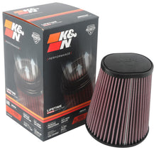 Load image into Gallery viewer, K&amp;N Universal Clamp-On Air Filter 3-1/2in 10 Degree Flange 5-3/4in B 4-1/2in x 3-1/4in T 7in H