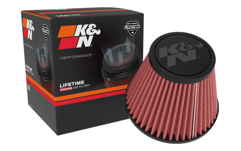 K&N Universal Tapered Filter 3.156 Flange ID x 5.781in Base OD x 3.5in Top OD x 4.531in Height