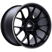 Load image into Gallery viewer, BBS CH-R 19x9 5x120 ET44 Satin Black Polished Rim Protector Wheel -82mm PFS/Clip Required