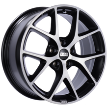 Load image into Gallery viewer, BBS SR 18x8 5x100 ET36 Satin Black Diamond Cut Face Wheel -70mm PFS/Clip Required