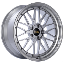 BBS LM 20x9 5x114.3 ET28 Silver / Diamond Cut Lip Wheel PFS/Clip Required