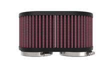Load image into Gallery viewer, K&amp;N 2-1/8in DUAL FLG 6-1/4 X 4inOD 3inH Universal Clamp-On Air Filter