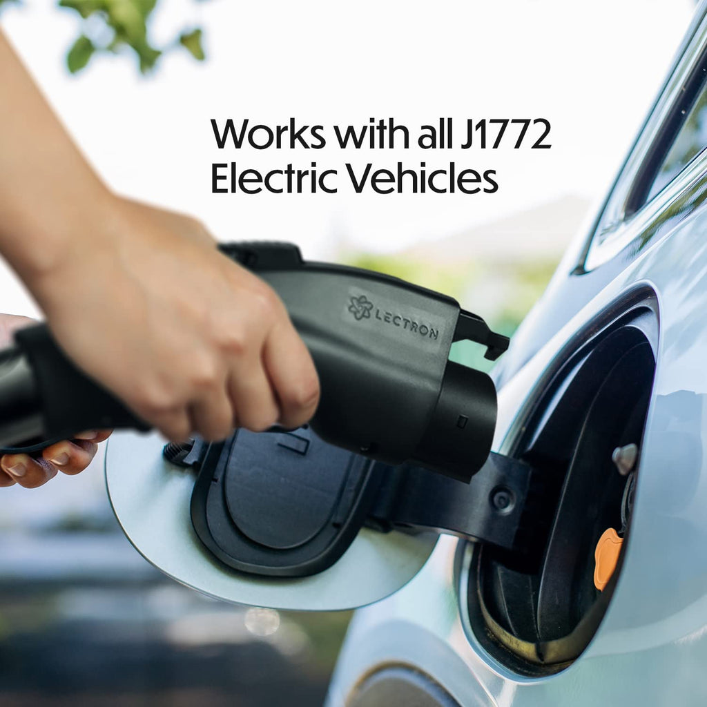 Lectron - Tesla to J1772 Charging Adapter, Max 48A & 250V for Tesla High Powered Connectors, Destination Chargers, and Mobile Connectors