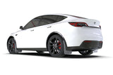 Rally Armor 20-22 Tesla Model Y White UR Mud Flap w/ Black Logo