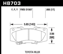 Load image into Gallery viewer, Hawk 05-13 Toyota Hilux LTS Street Brake Pads