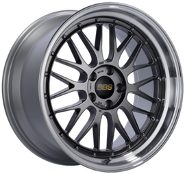 BBS LM 19x9.5 5x120 ET35 Diamond Black Center Diamond Cut Lip Wheel -82mm PFS/Clip Required
