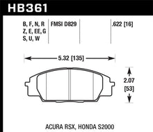 Load image into Gallery viewer, Hawk 02-05 Acura RSX 2.0L Type-S OE Incl.Shims Front ER-1 Brake Pads