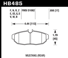 Load image into Gallery viewer, Hawk 05-14 Ford Mustang Rear ER-1 Brake Pad Set