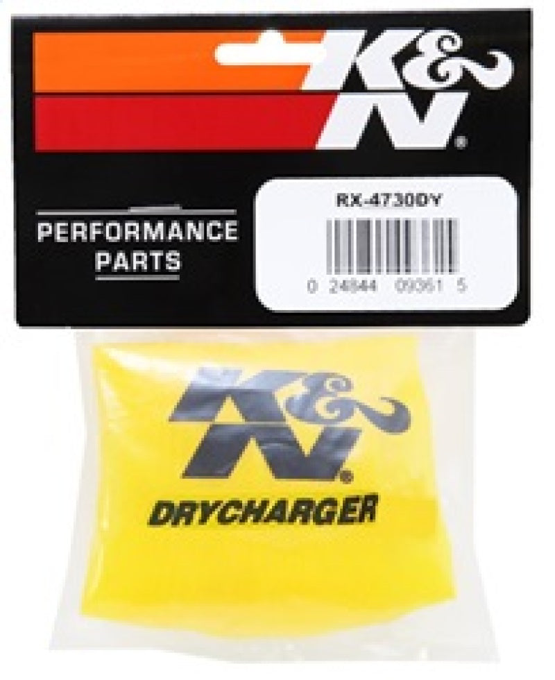 K&N Drycharger Air Filter Wrap Yellow for RX-4730