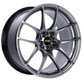 BBS RF 18x9 5x114.3 ET48 Diamond Black Wheel -82mm PFS/Clip Required