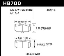Load image into Gallery viewer, Hawk 06-07 Subaru Impreza WRX Front ER-1 Brake Pads