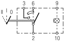 Hella Switch On/On/Off W Location Light