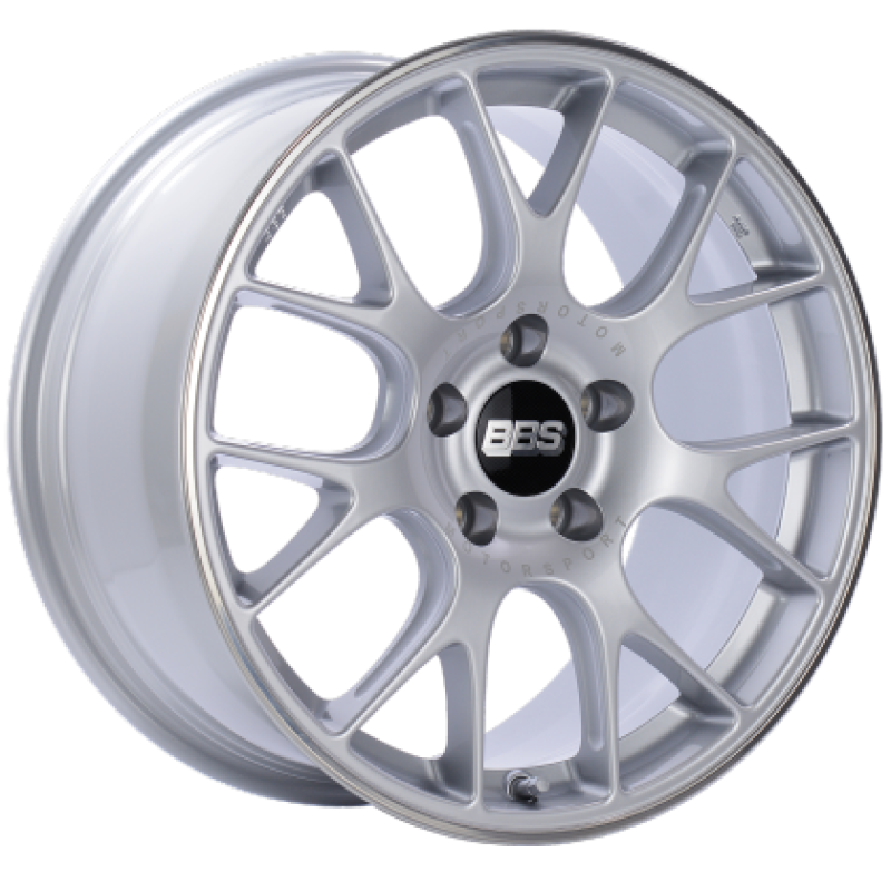 BBS CH-R 19x8.5 5x112 ET40 Brilliant Silver Polished Rim Protector Wheel -82mm PFS/Clip Required