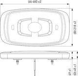 Hella L/Bar Mini 16In Led (Mv Fxd Amber)