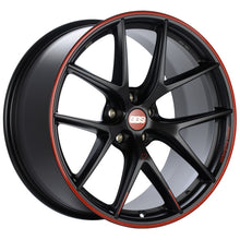 Load image into Gallery viewer, BBS CI-R Nurburgring Edition 20x9 5x120 ET25 Satin Black/Red Lip Wheel - 82mm PFS/Clip Req.