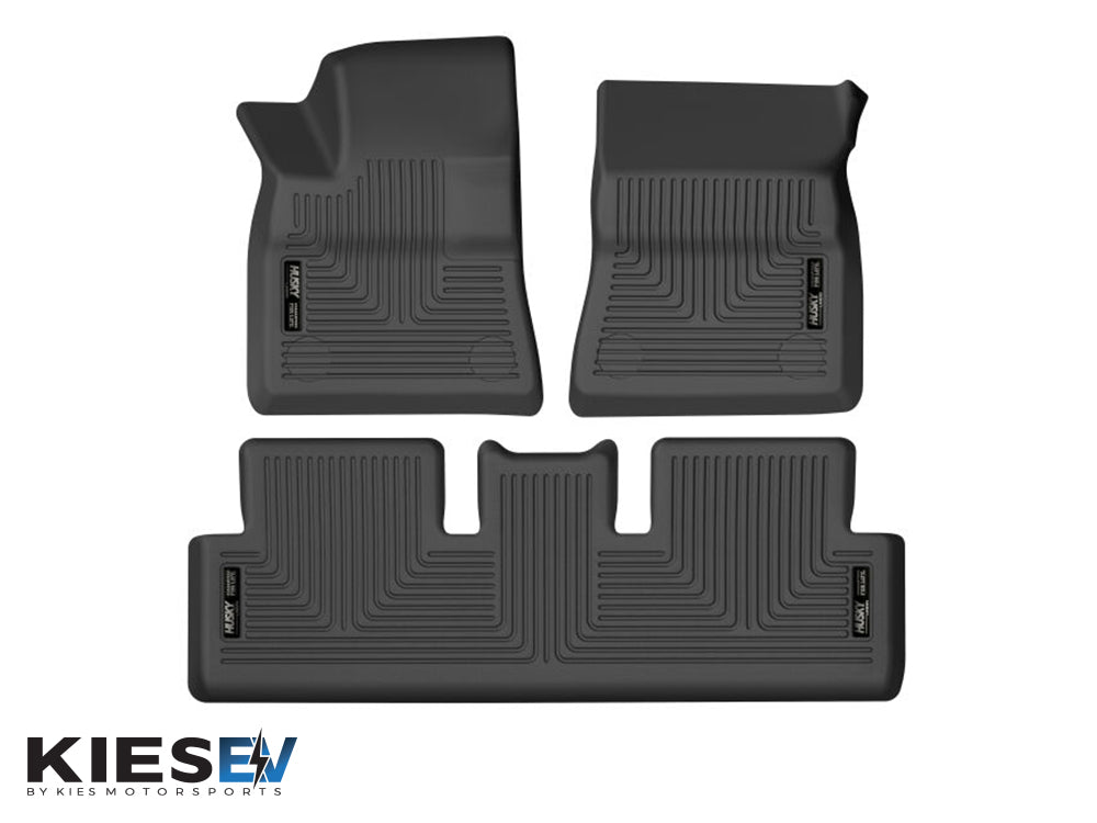 Husky Liners 17-21 Tesla 3 Weatherbeater Front & 2nd Seat Floor Liners - Black