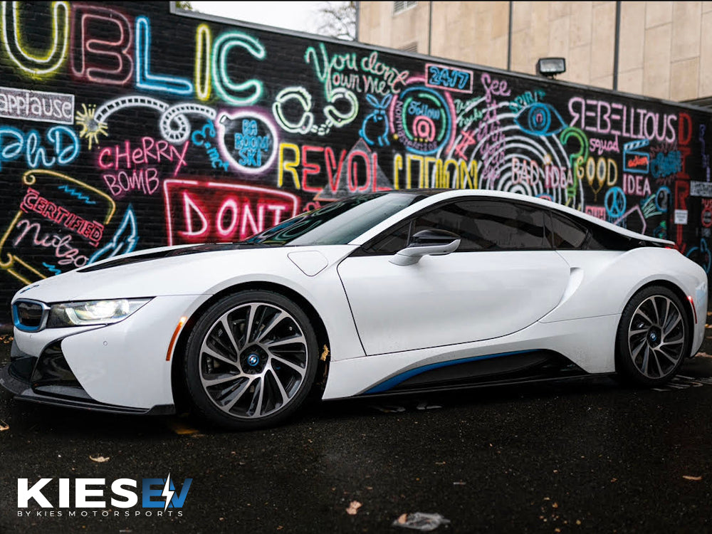 2014-2020 BMW i8 (I12) Performance Inspired Carbon Fiber Aero Side Skirt Extensions