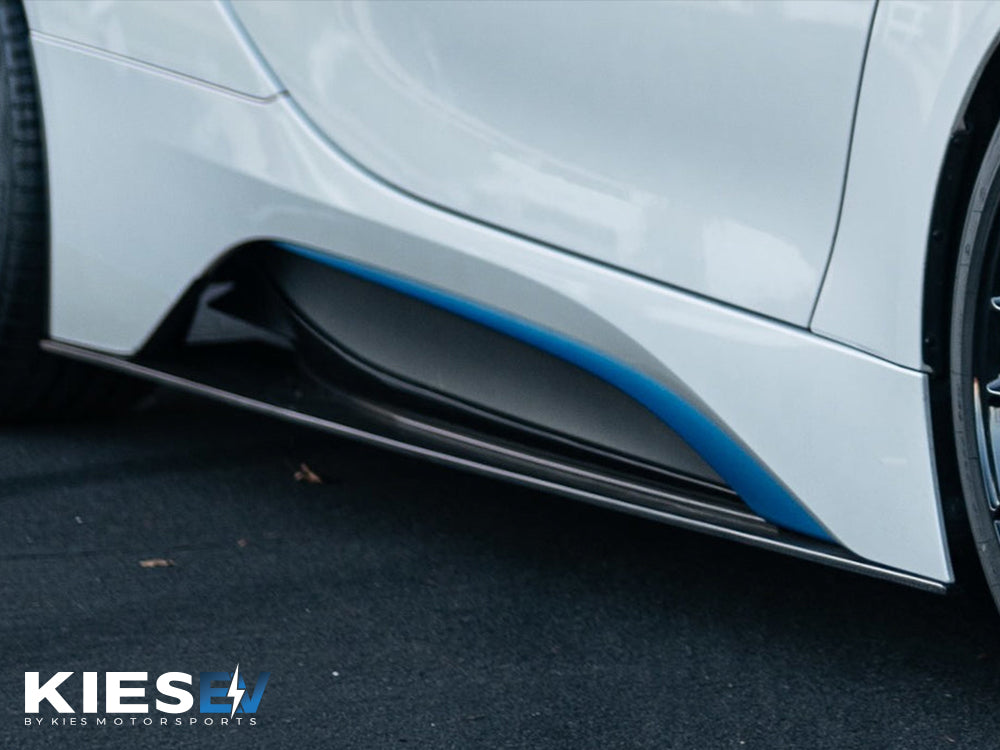 2014-2020 BMW i8 (I12) Performance Inspired Carbon Fiber Aero Side Skirt Extensions