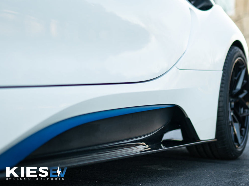 2014-2020 BMW i8 (I12) Performance Inspired Carbon Fiber Aero Side Skirt Extensions