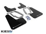 Rally Armor 17-22 Tesla Model 3 Black UR Mud Flap w/ White Logo