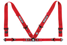 Load image into Gallery viewer, Sparco Belt 4Pt 3in/2in Competition Harness - Red