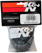 Load image into Gallery viewer, K&amp;N Universal Precharger Round Tapered Air Filter Wrap Black
