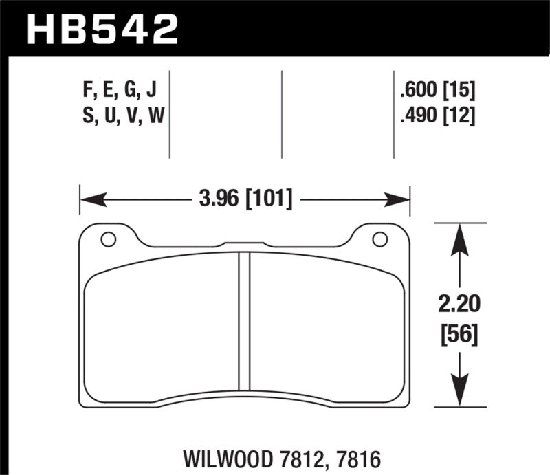 Hawk DTC-80 Wilwood 7816/7812 Race Brake Pads