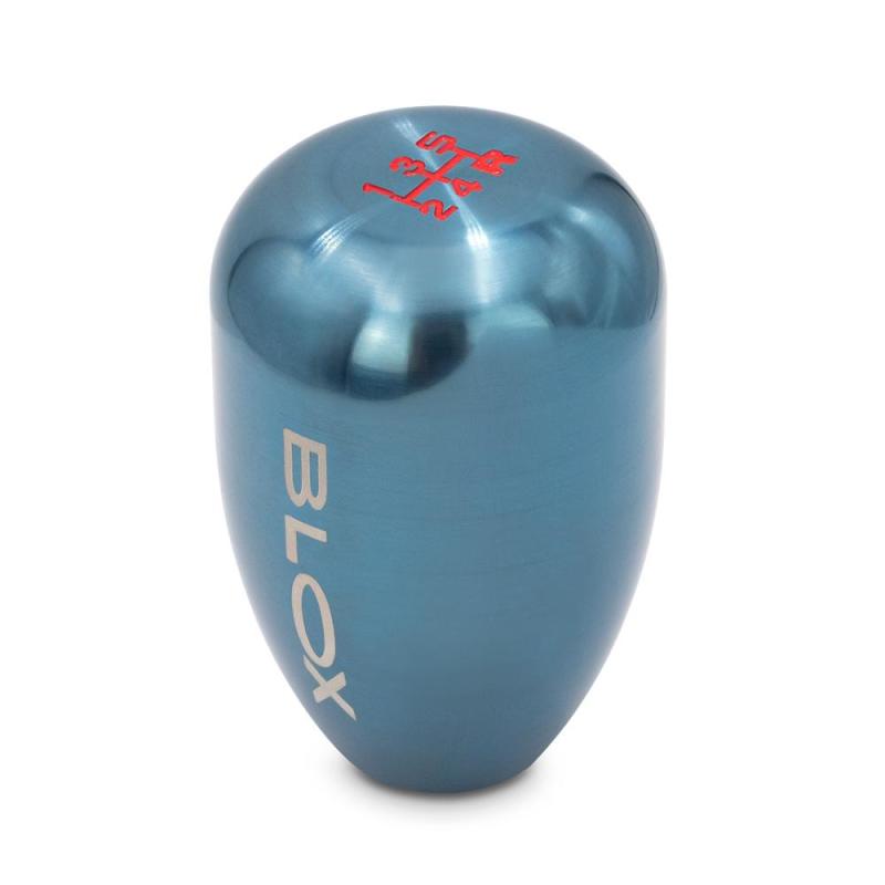 BLOX Racing 5-Speed Billet Shift Knob - Torch Blue 10x1.5mm