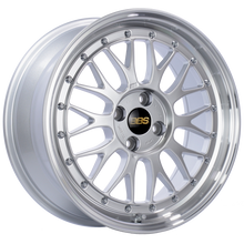 Load image into Gallery viewer, BBS LM 17x7.5 4x100 ET40 Diamond Silver Center Diamond Cut Lip Wheel -70mm PFS/Clip Required