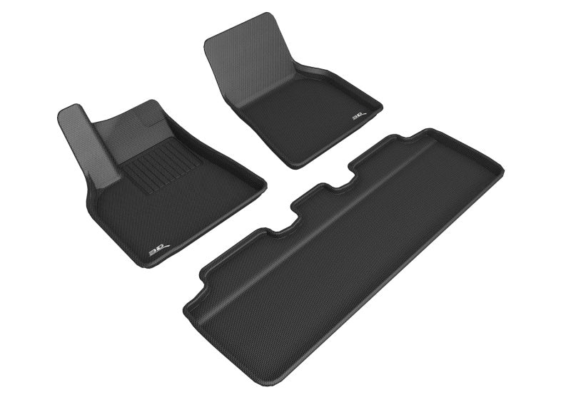 3D MAXpider 2020-2020 Tesla Model Y Kagu 1st Row Floormat - Black