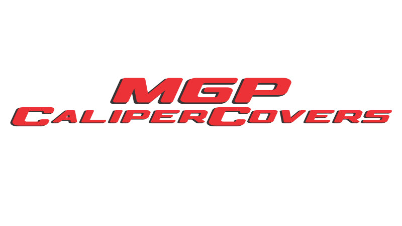 MGP 4 Caliper Covers Engraved Front & Rear MGP Red Finish Silver Characters for 19-20 Toyota Camry
