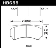 Load image into Gallery viewer, Hawk Alcon RC4498X600 Street HP Plus Brake Pads